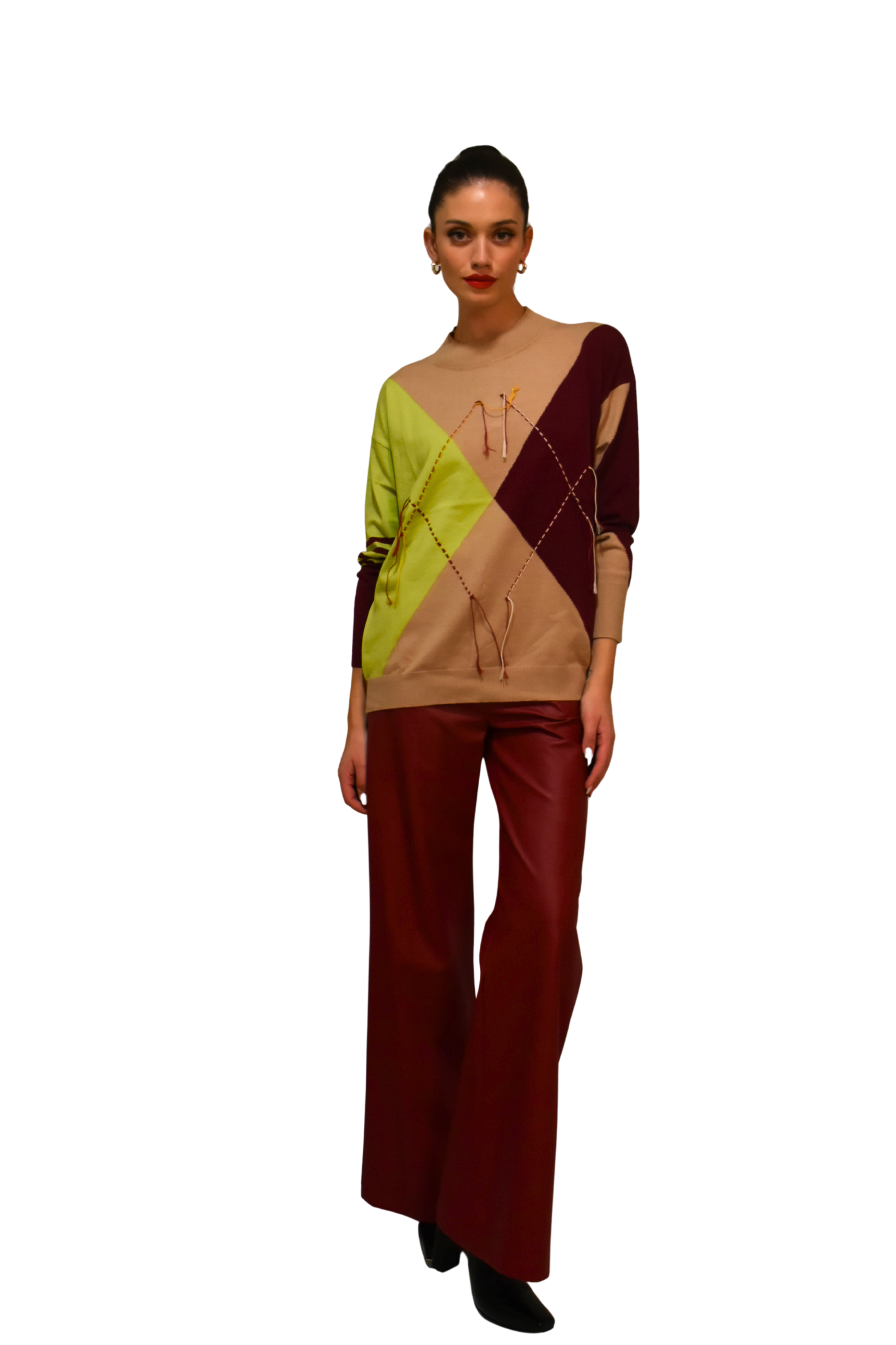 Maglia over motivo geometrico Z.O.E.