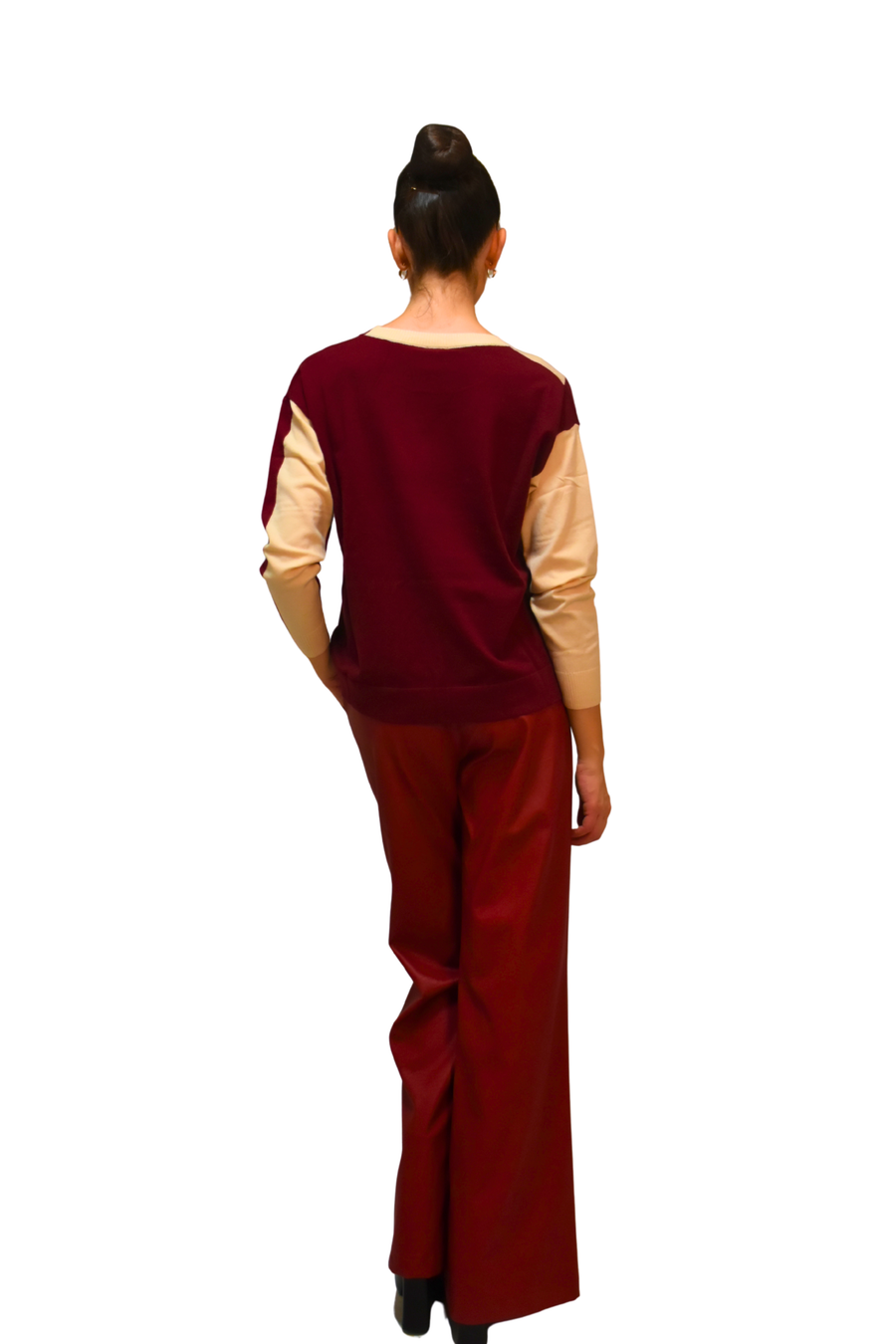 Maglia in viscosa disegno geometrico Z.O.E.