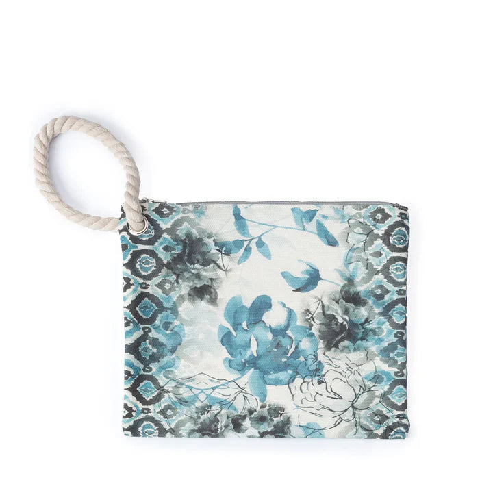 Pochette in canvas stampata L.A. WATER