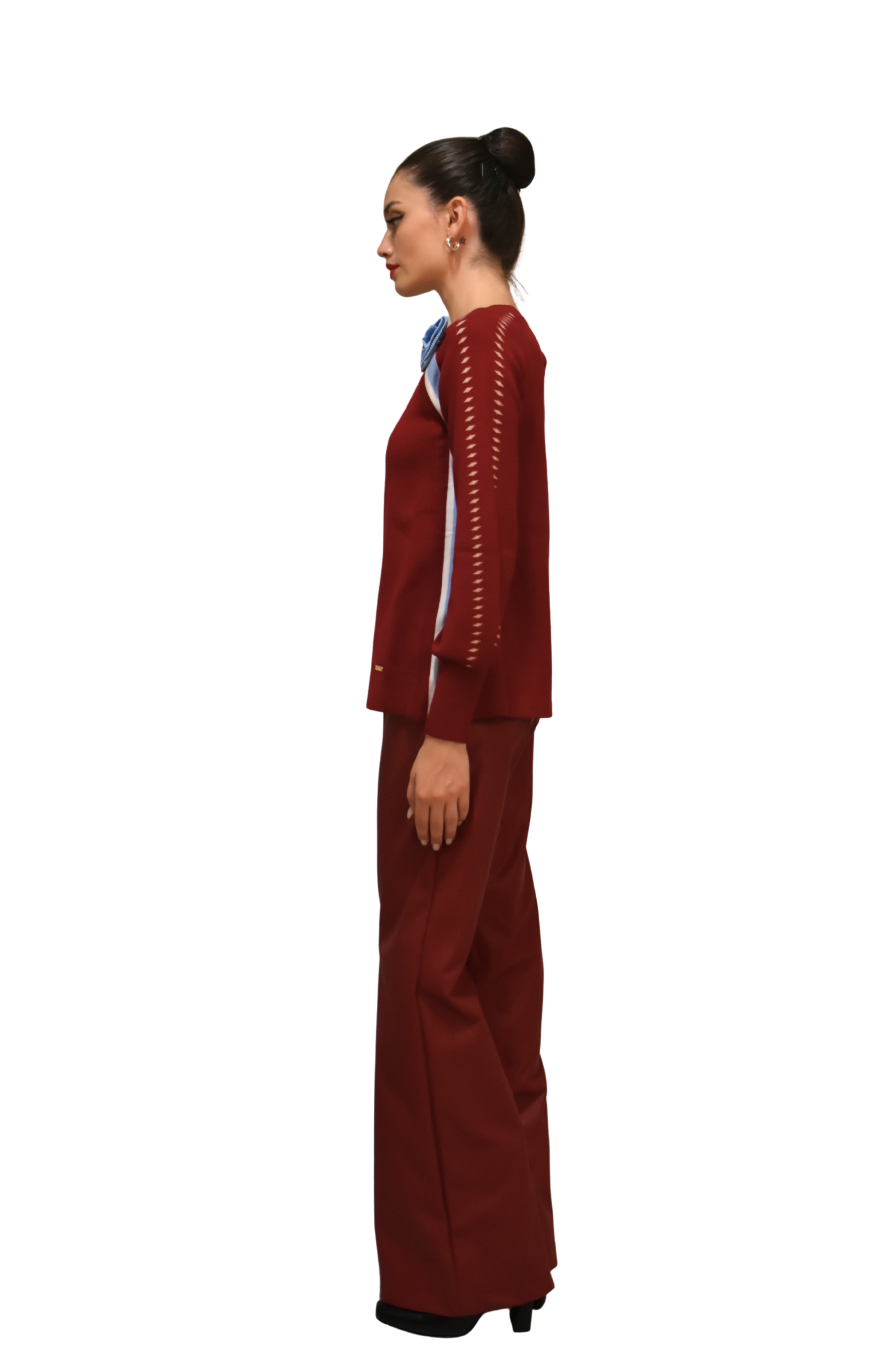 Maglia in viscosa dettaglio fiore LAFTY LIE