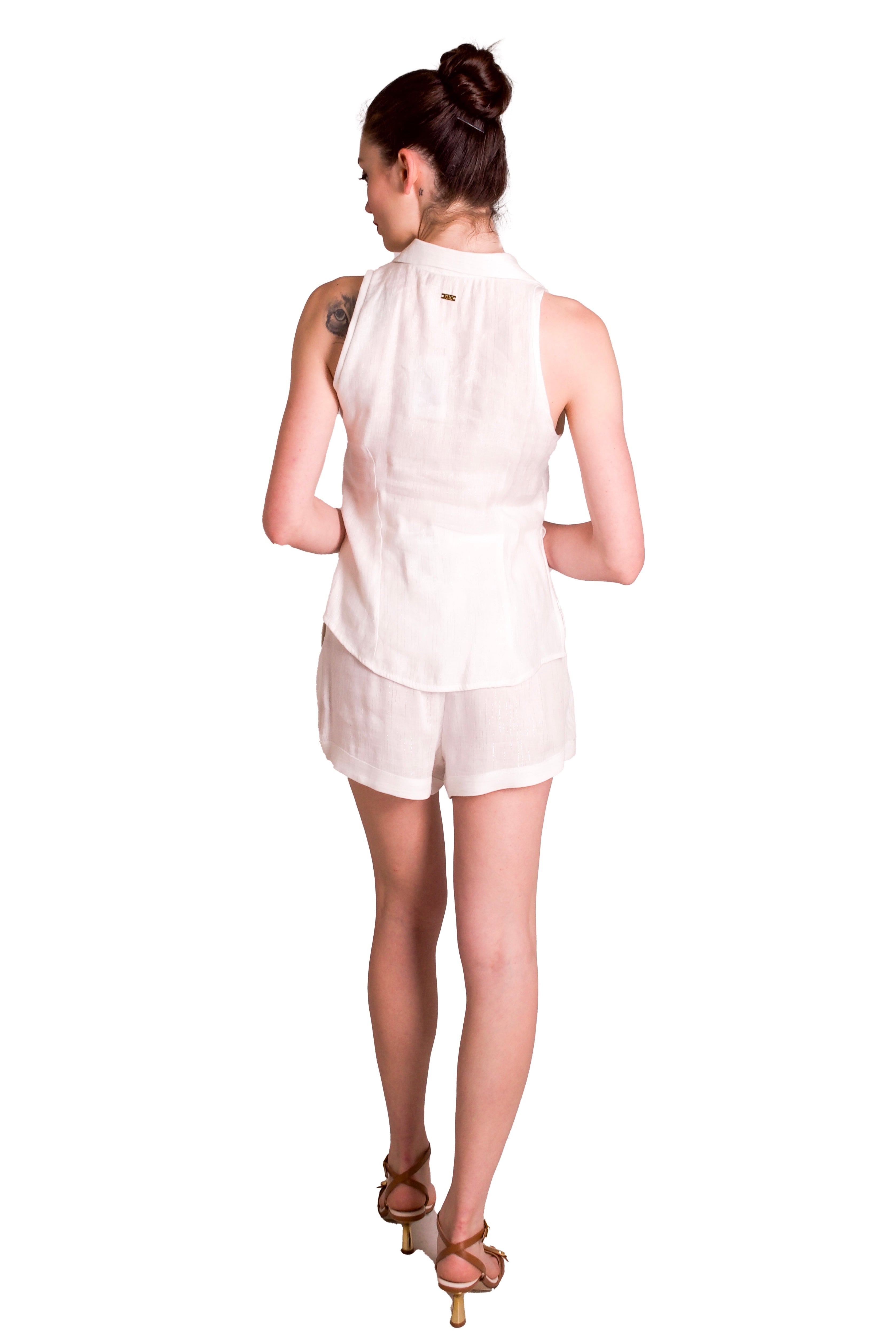 Shorts In Misto Lino con filo lurex PHO