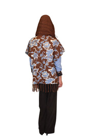 Cardigan con cappuccio in maglia jacquard e inserti di nylon Z.O.E.