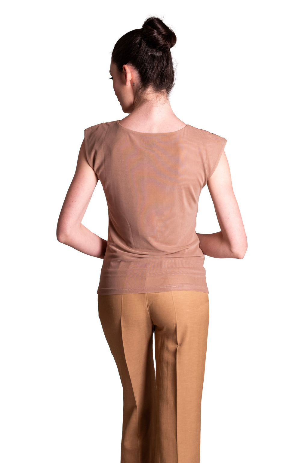 Blusa in tulle stretch con paillettes Z.O.E.