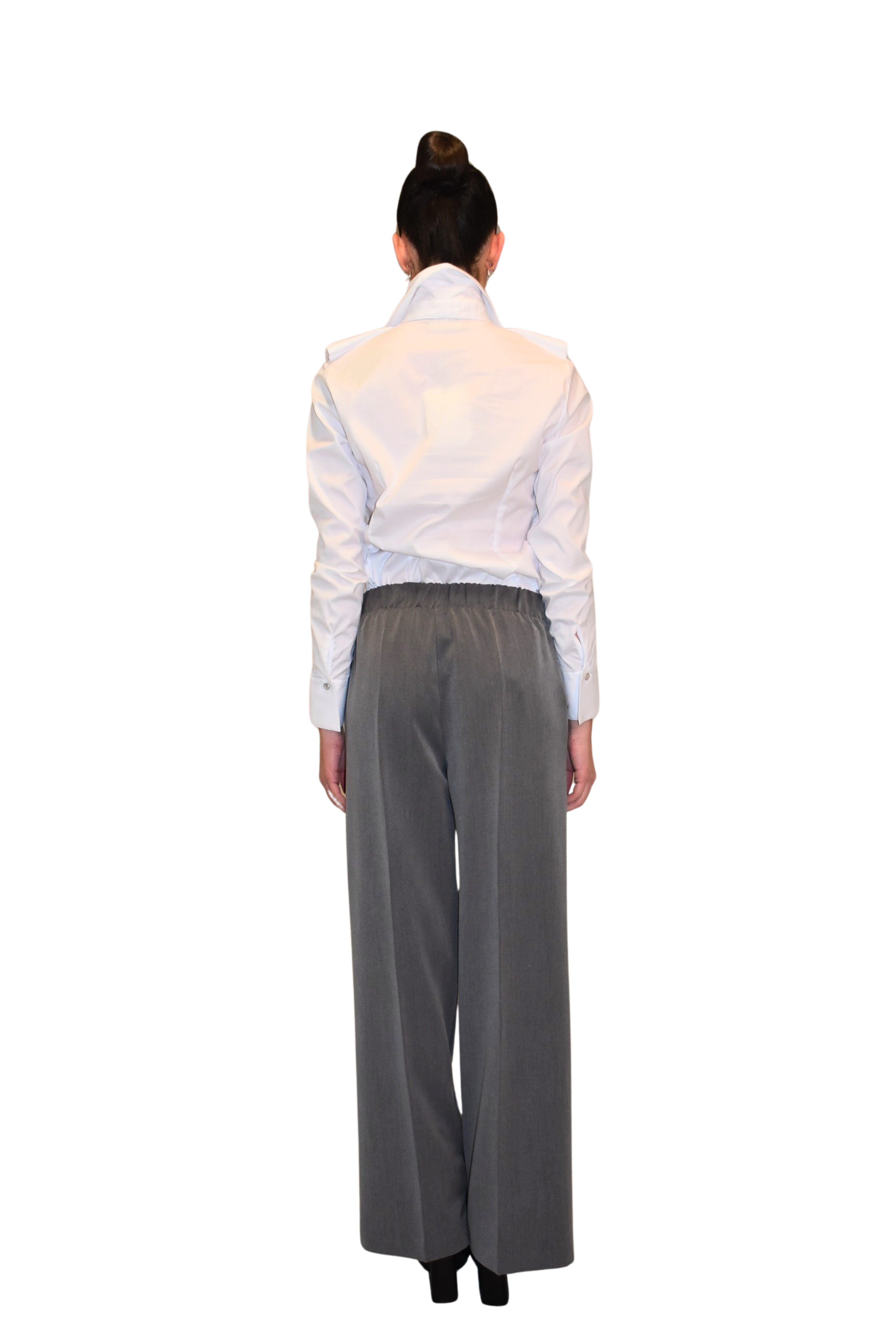 Camicia Shiki In Cotone stretch dettaglio rouches CHIARA BONI