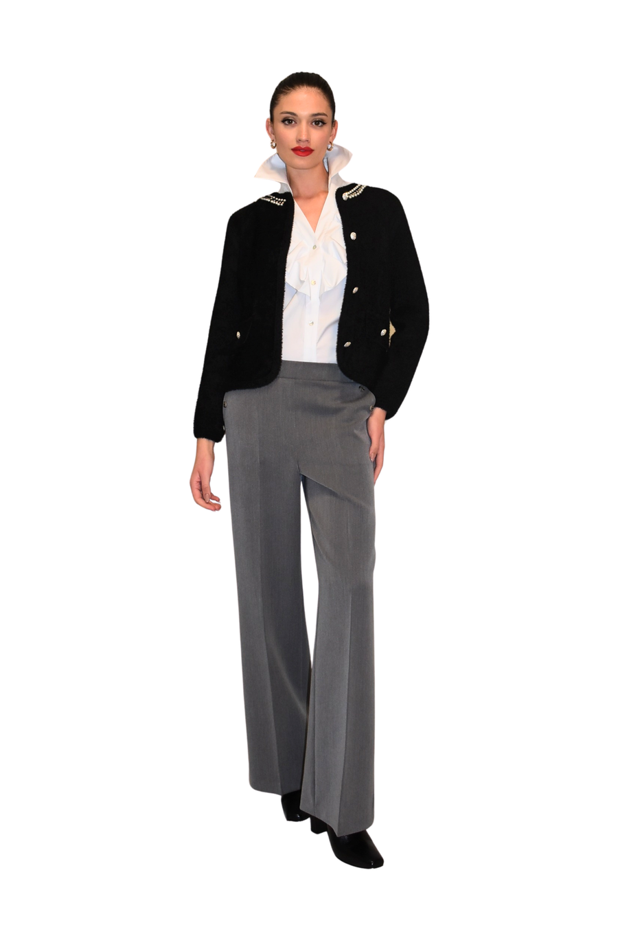 Cardigan con perle e cristalli PAPERLACE