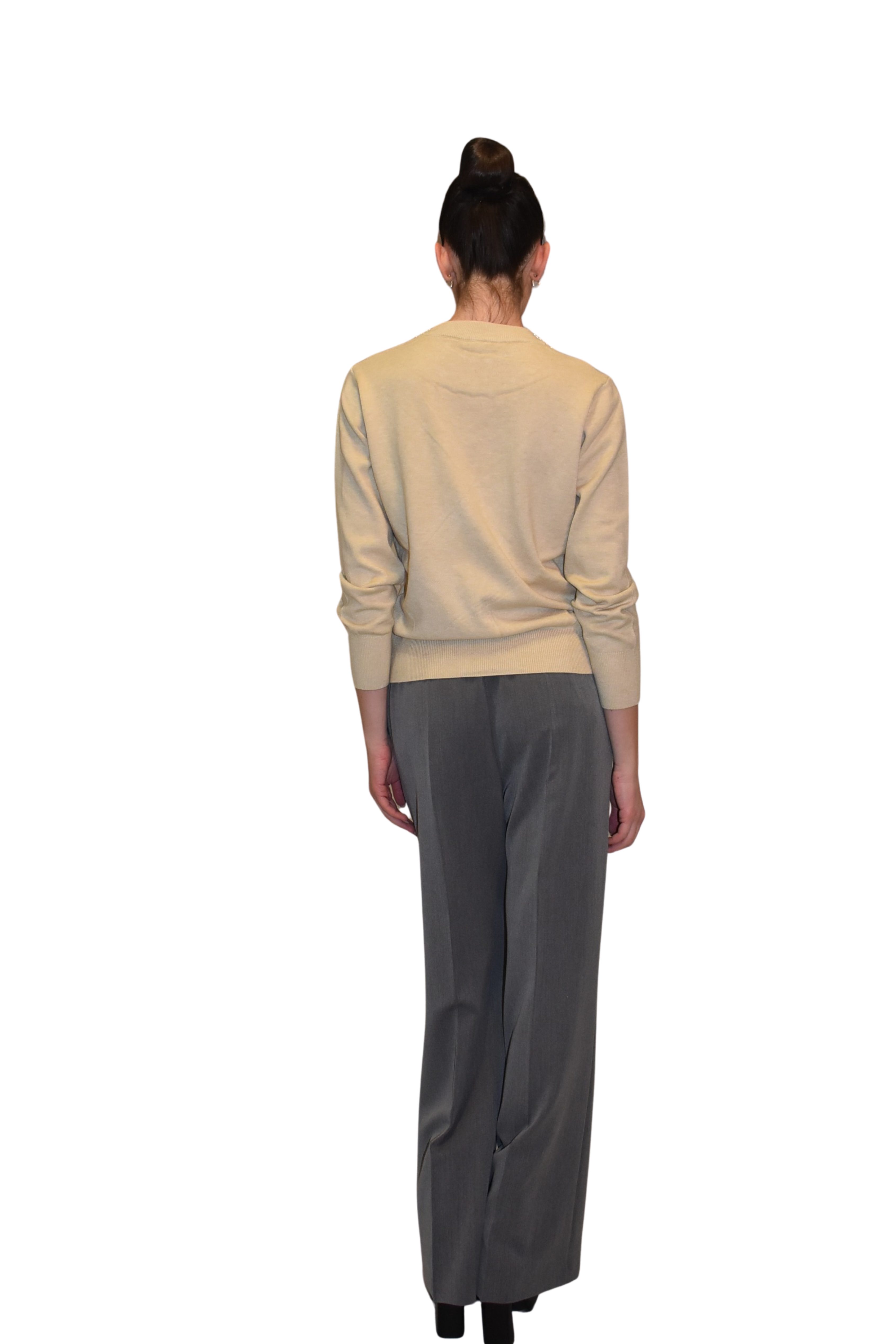 Maglia in cotone caldo con perle PAPERLACE