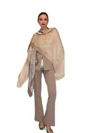 Poncho leggero dal disegno geometrico MISSONI
