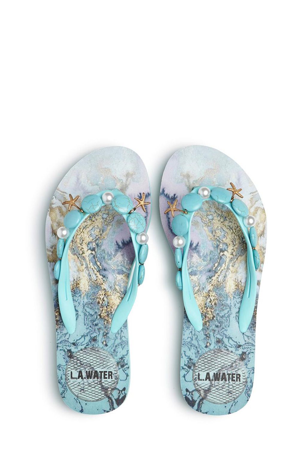 Ciabattine infradito di gomma conchiglie 1,5mm L.A.WATER