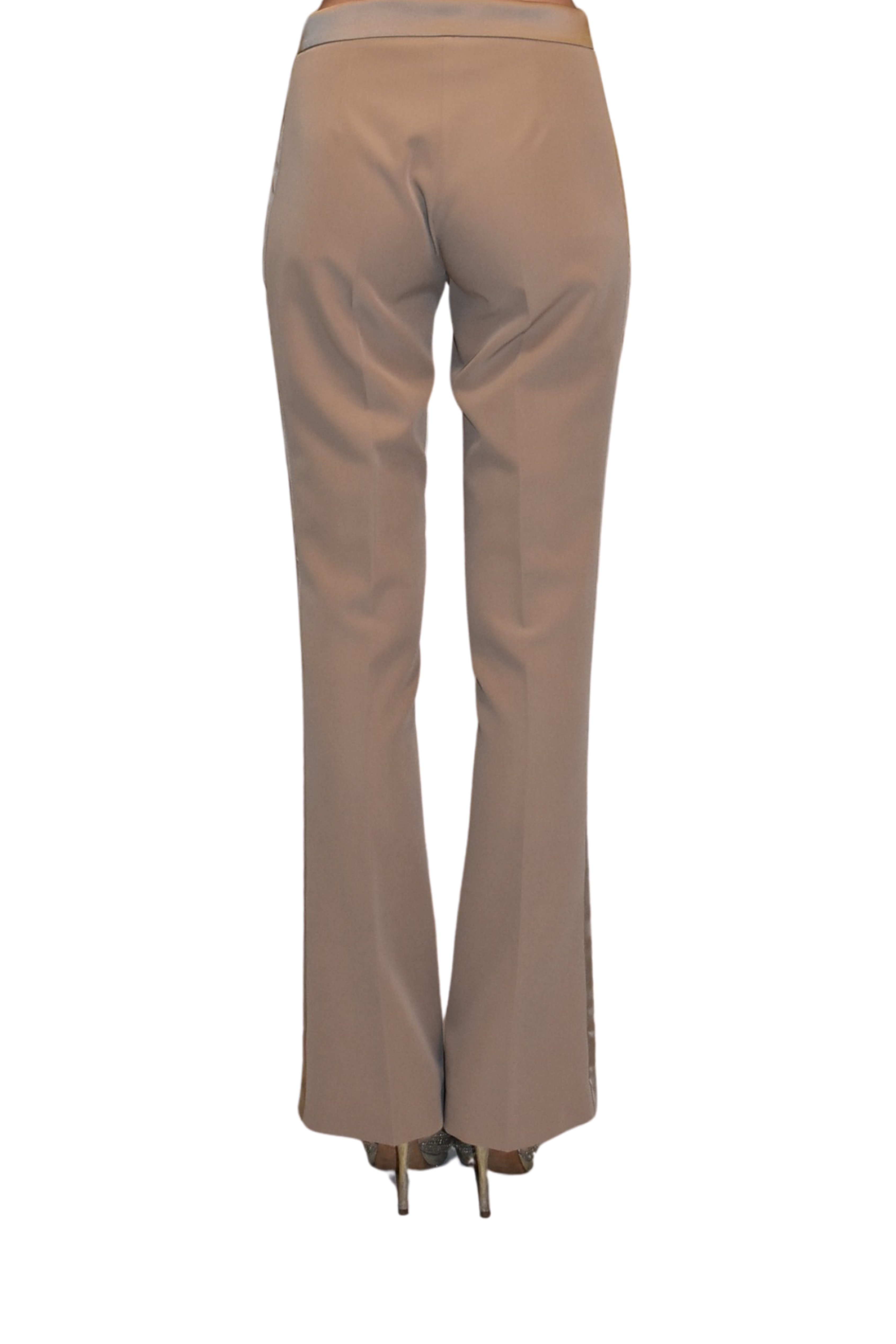 Pantalone a trombetta con bande di raso CLO'