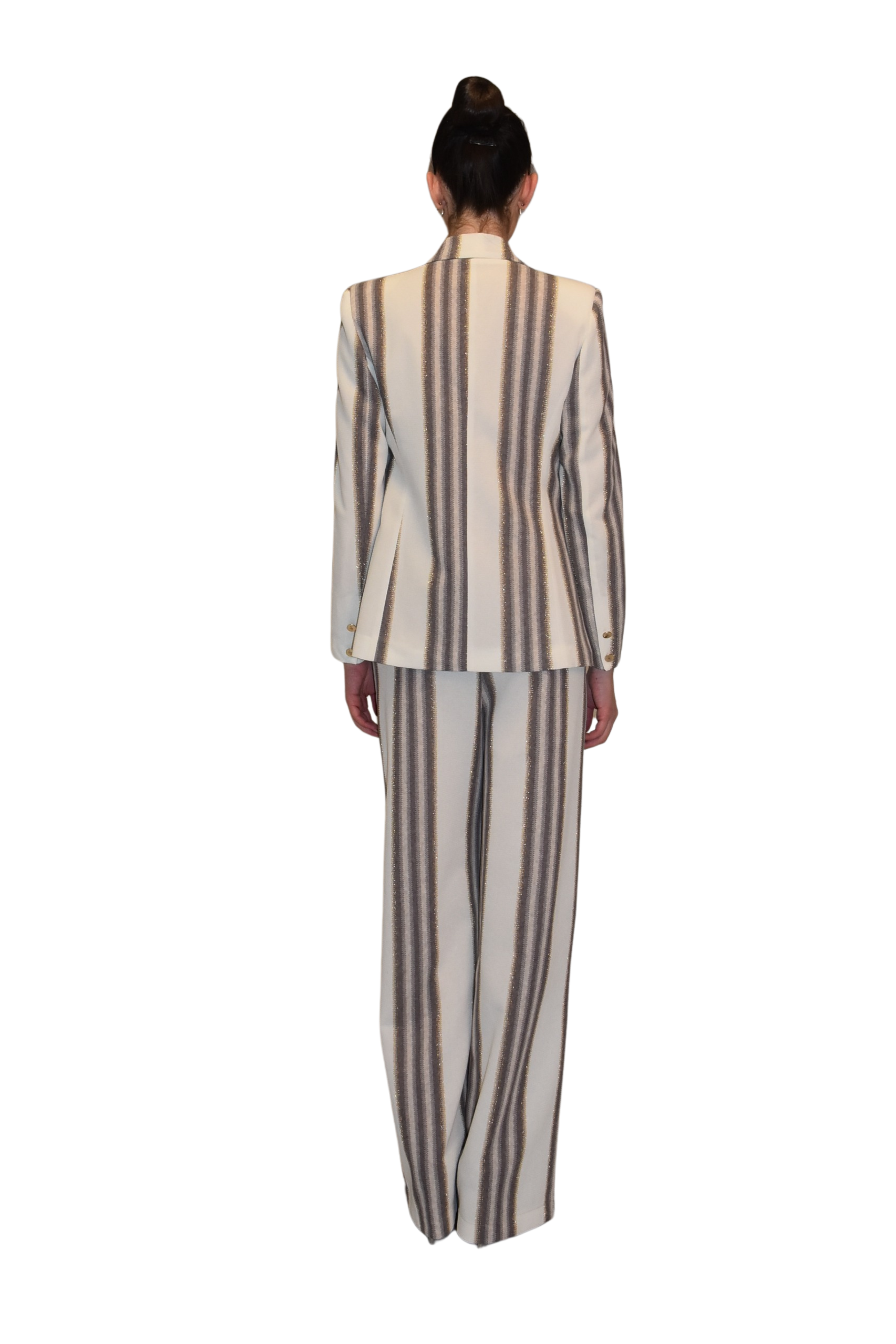 Giacca doppiopetto in tessuto rachel con lurex PHO