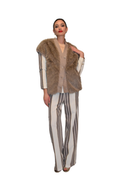 Giacca senza maniche reversibile in finto pelo Z.O.E.