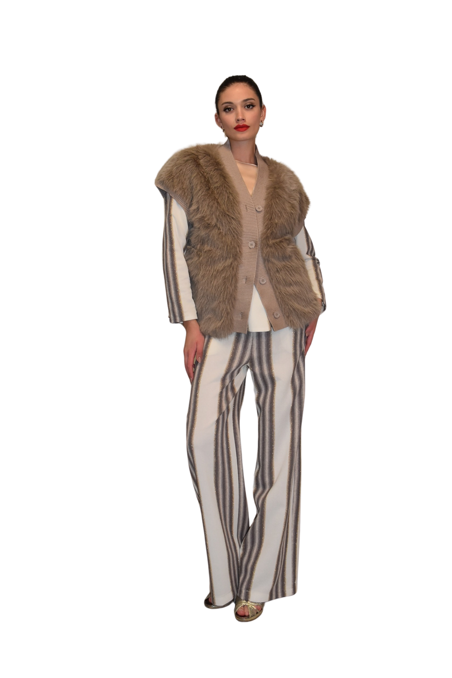 Giacca senza maniche reversibile in finto pelo Z.O.E.