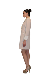 Abito robe-manteau con revers lucidi CLO'