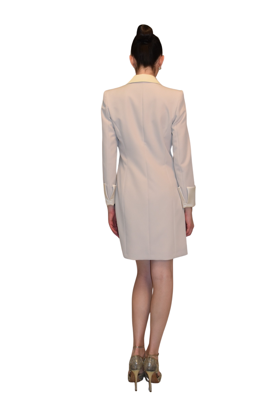 Abito robe-manteau con revers lucidi CLO'