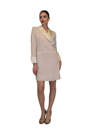 Abito robe-manteau con revers lucidi CLO'