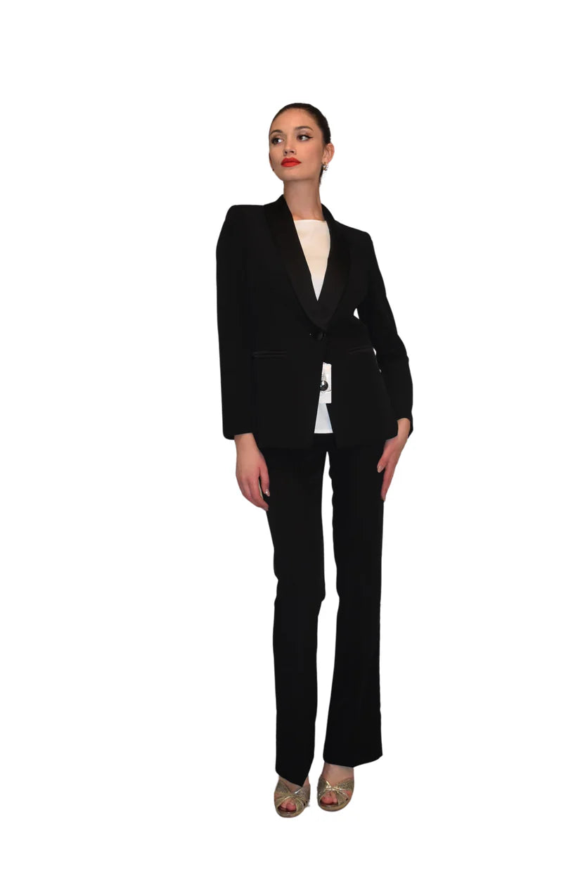 Giacca ad un petto con collo smoking CLO'