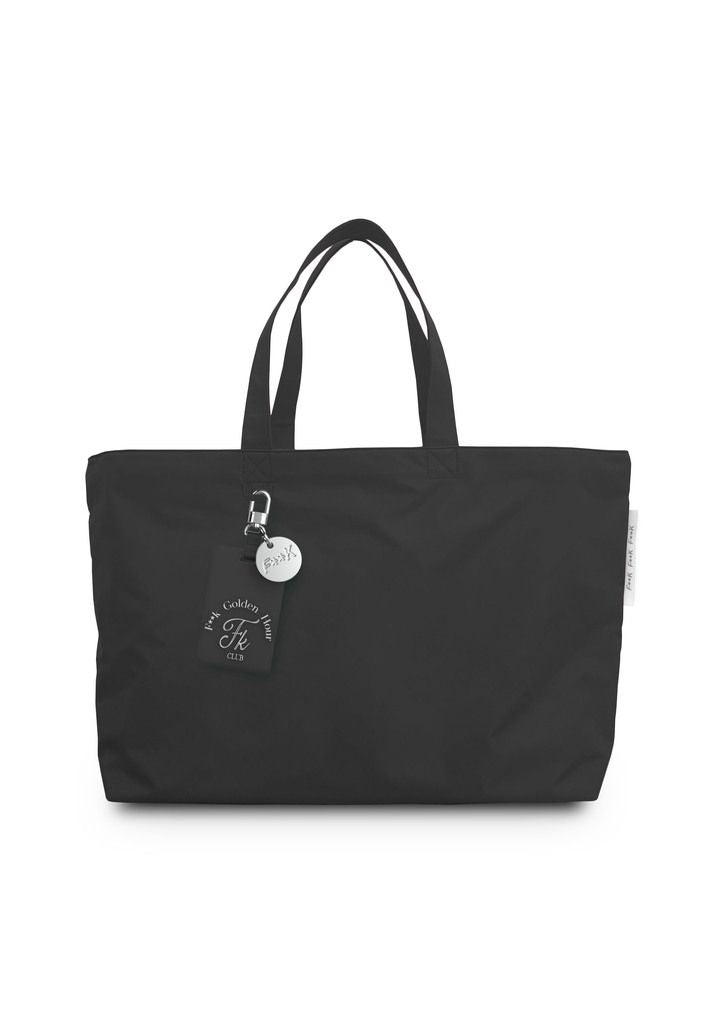 Borsa Mare In Nylon nera F**K