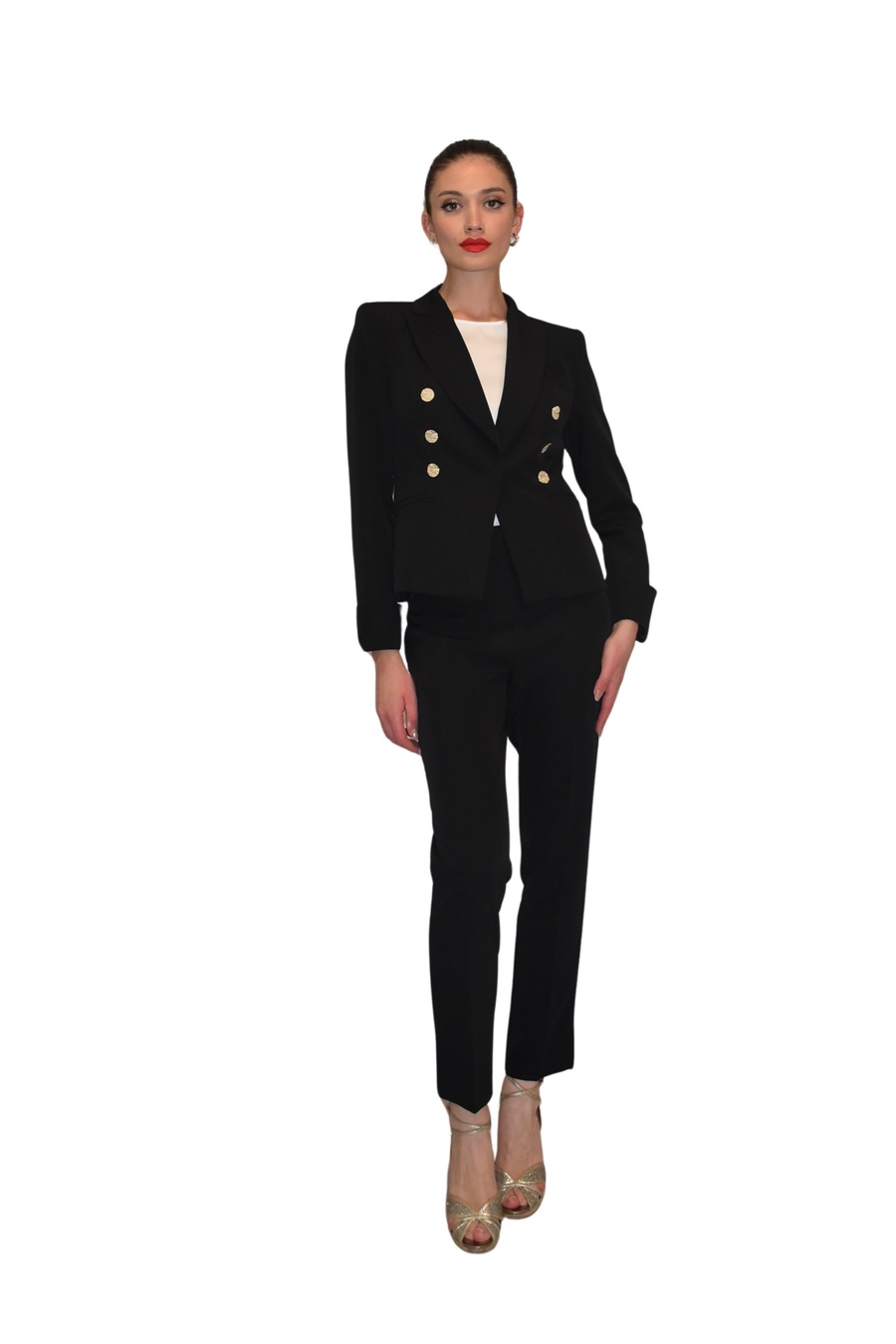 Giacca corta con bottoni dorati CLO'