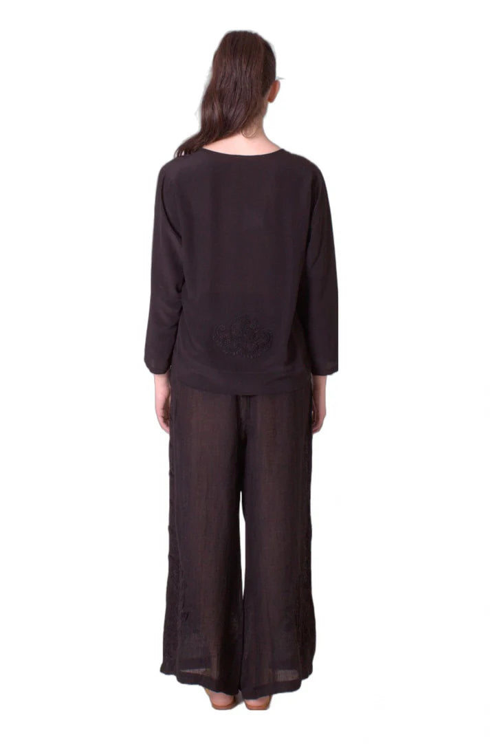 Blusa Di Seta Con Pizzo MAURIZIO