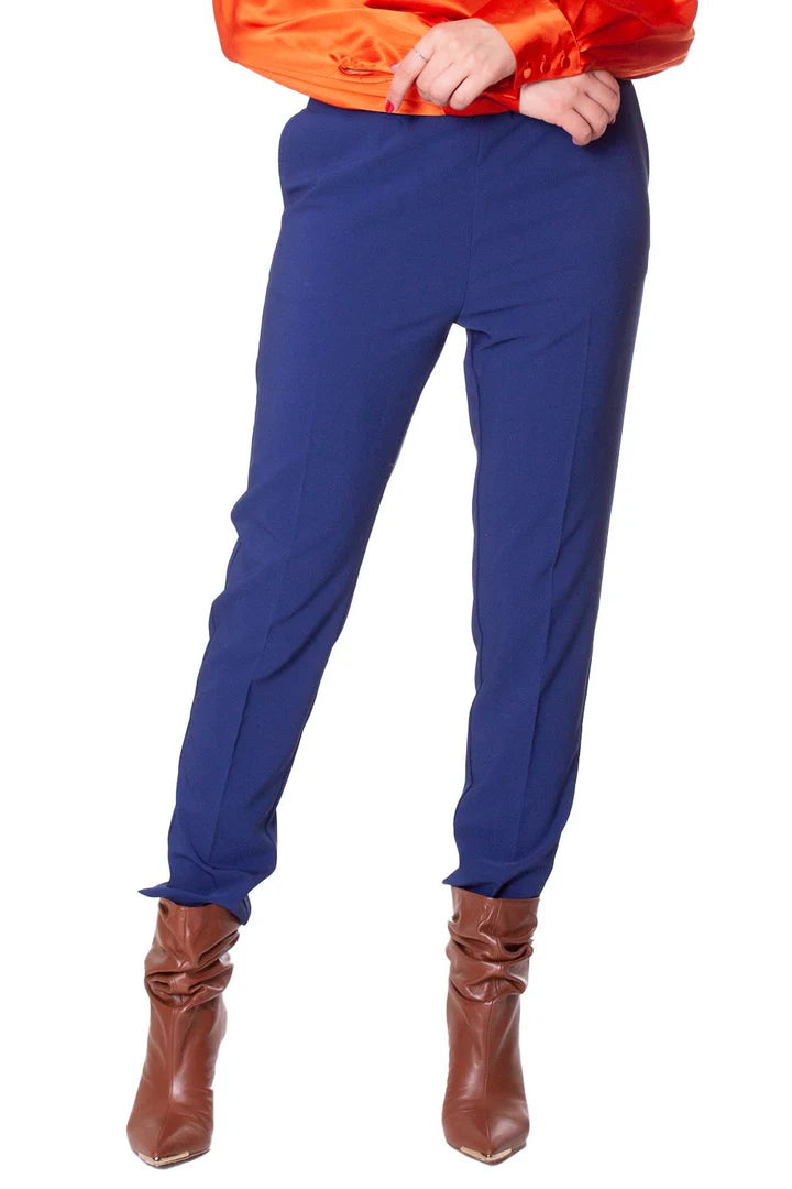 Pantaloni a sigaretta in cady stretch Z.O.E.