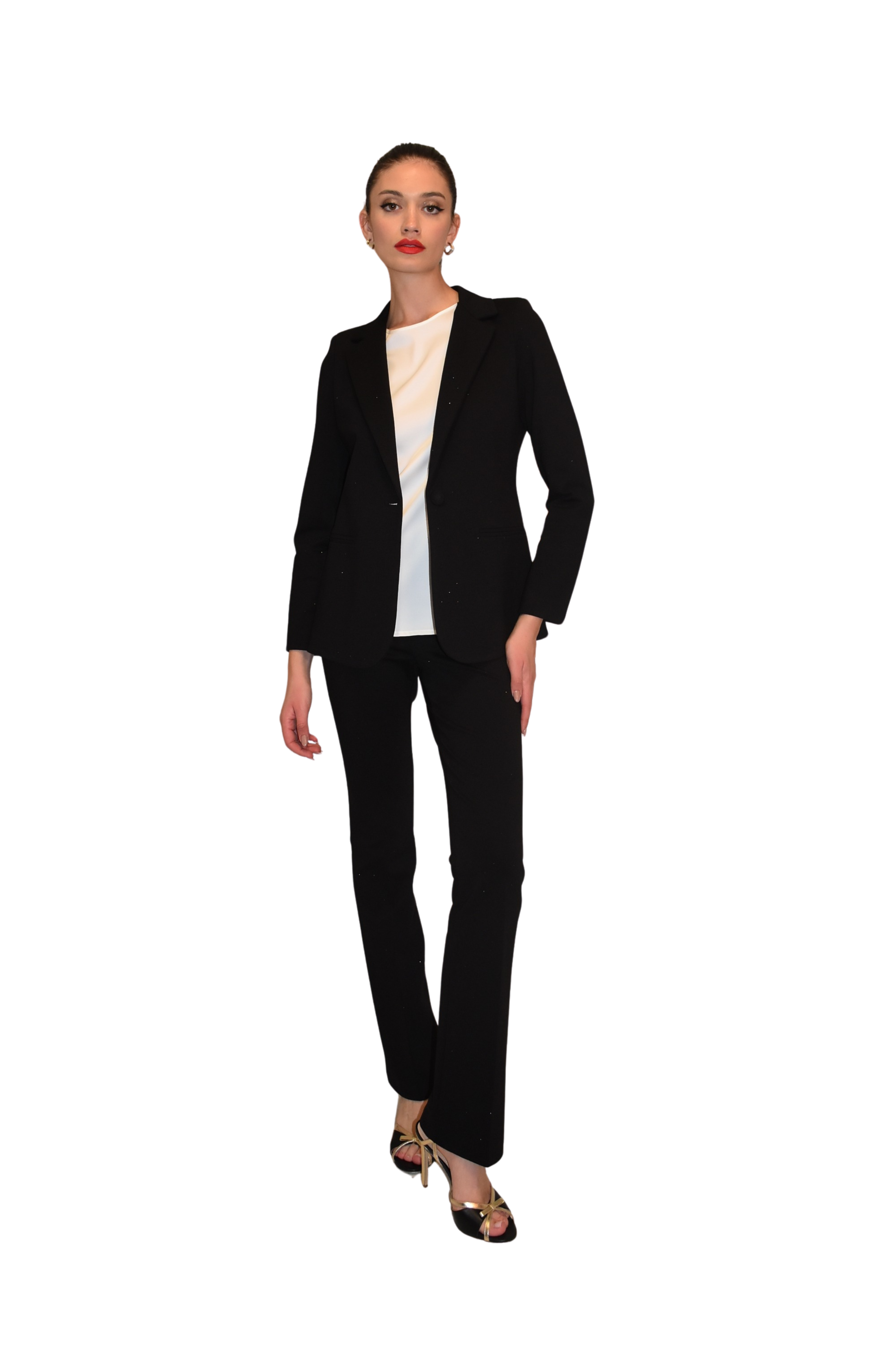 Giacca in tessuto milano con strass LAFTY LIE