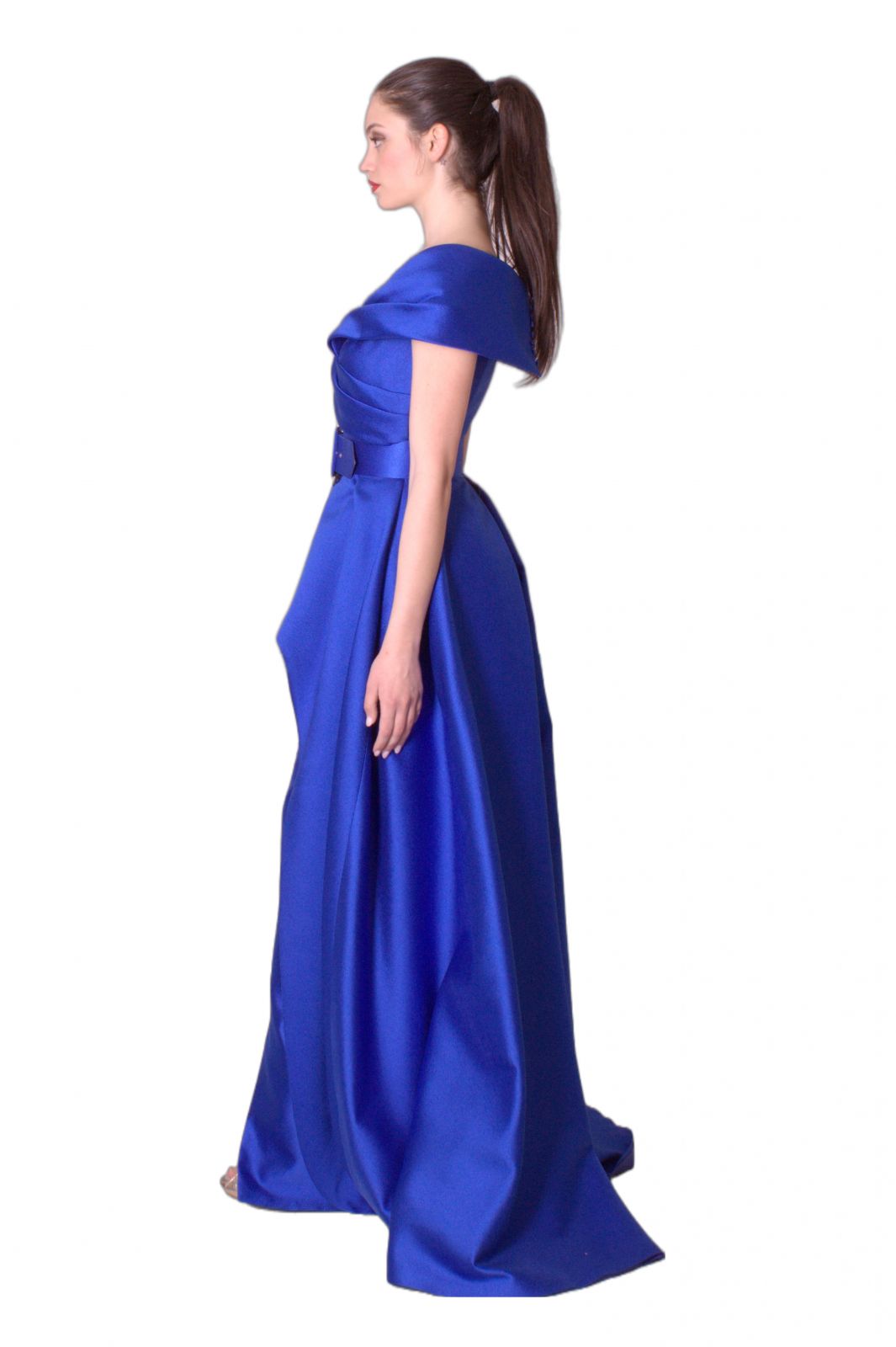 Abito lungo con doppia gonna ricamata MANUEL GARCIA