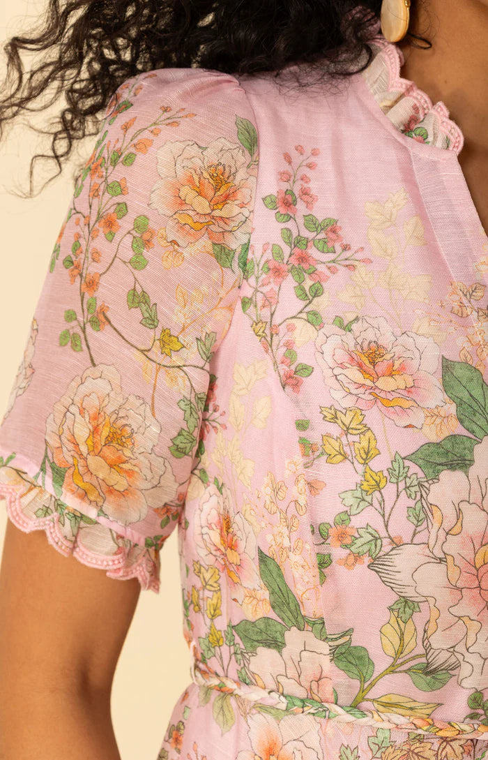 Abito a ruota in organza floreale HALE BOB