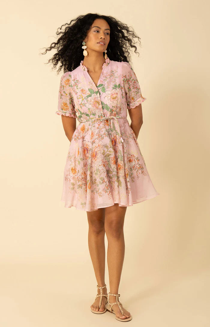 Abito a ruota in organza floreale HALE BOB