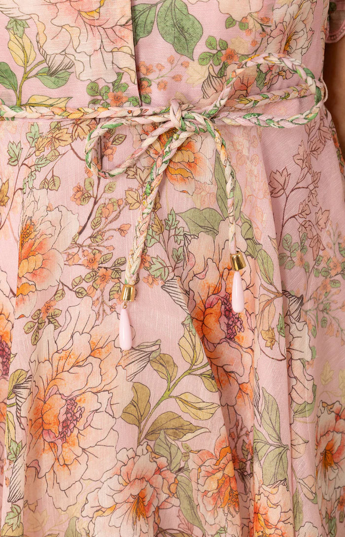 Abito a ruota in organza floreale HALE BOB