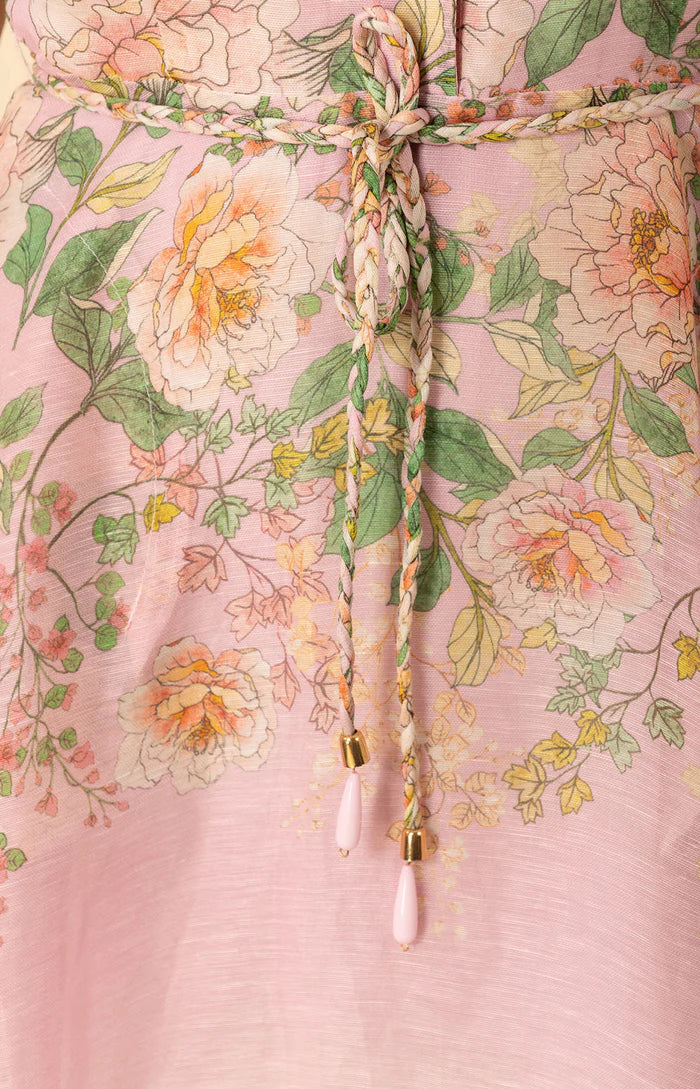 Abito lungo svasato in organza di seta HALE BOB