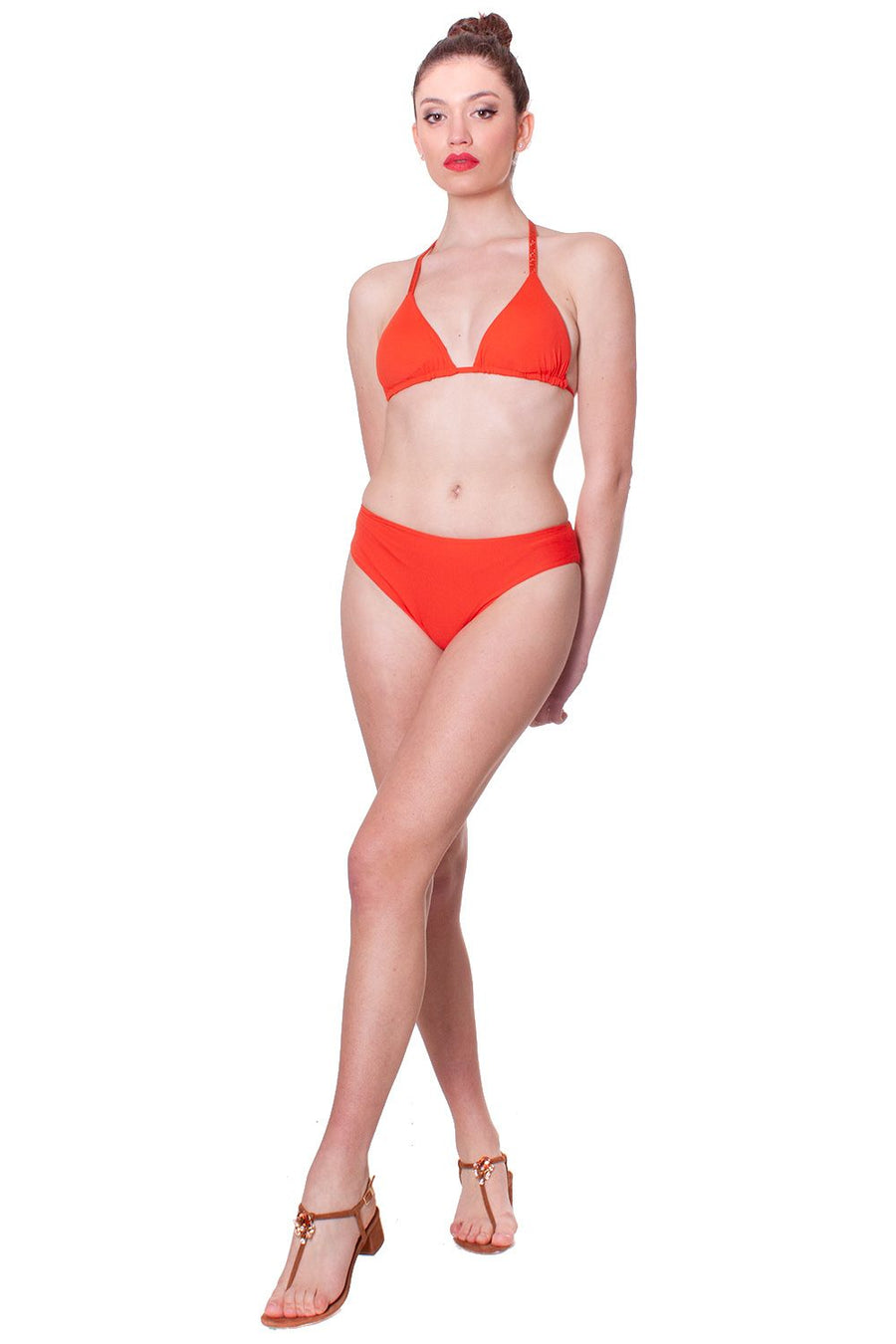 Costume bikini triangolo con spalline cristalli FISICO