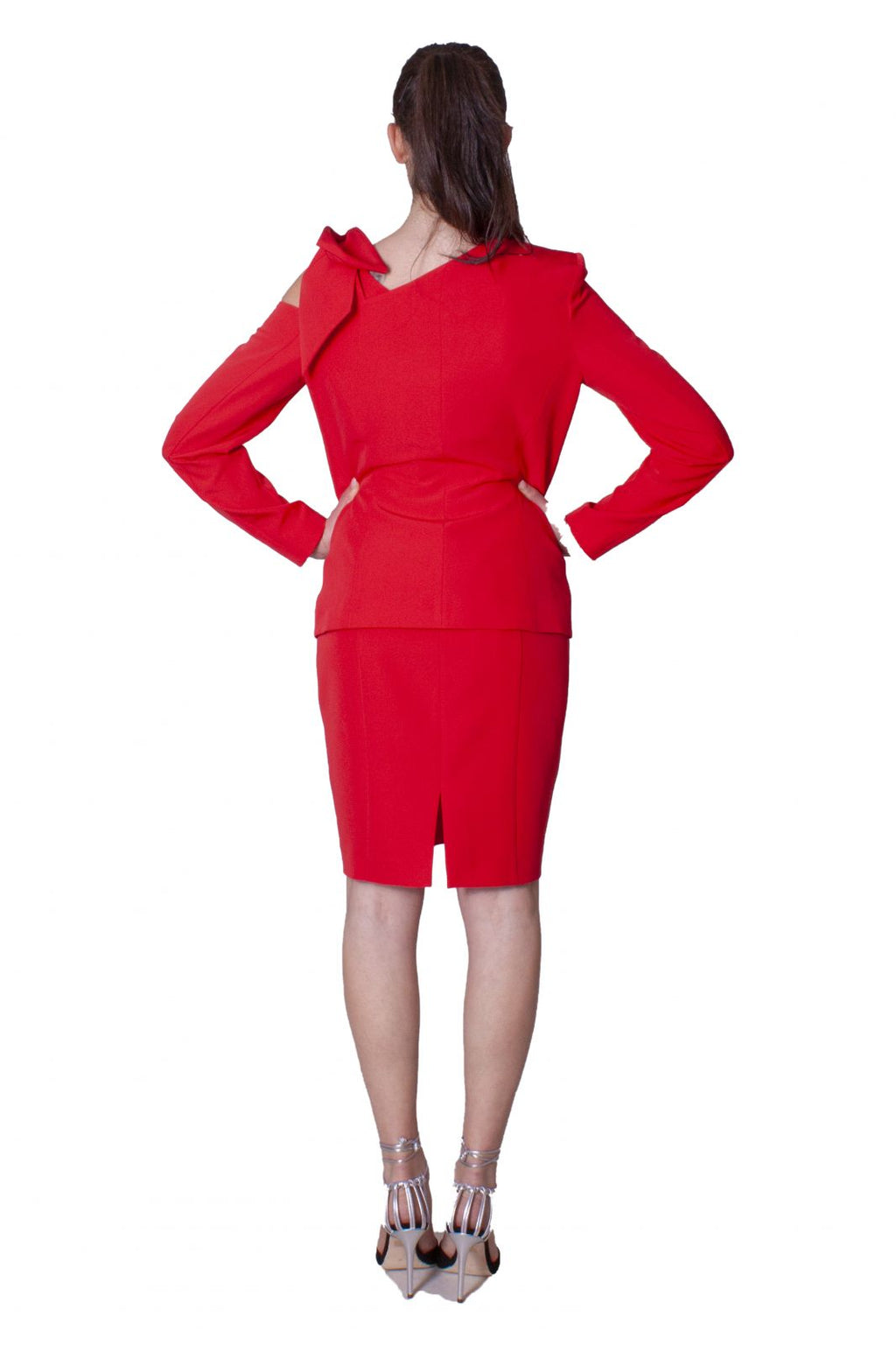 Giacca in cady dettaglio fiocco CLO'