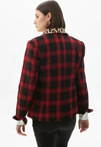 Giacca blazer in tessuto tartan LOLA CASADEMUNT