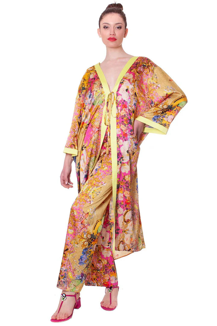 Pantaloni palazzo in raso di seta ANTONELLA BRAVI