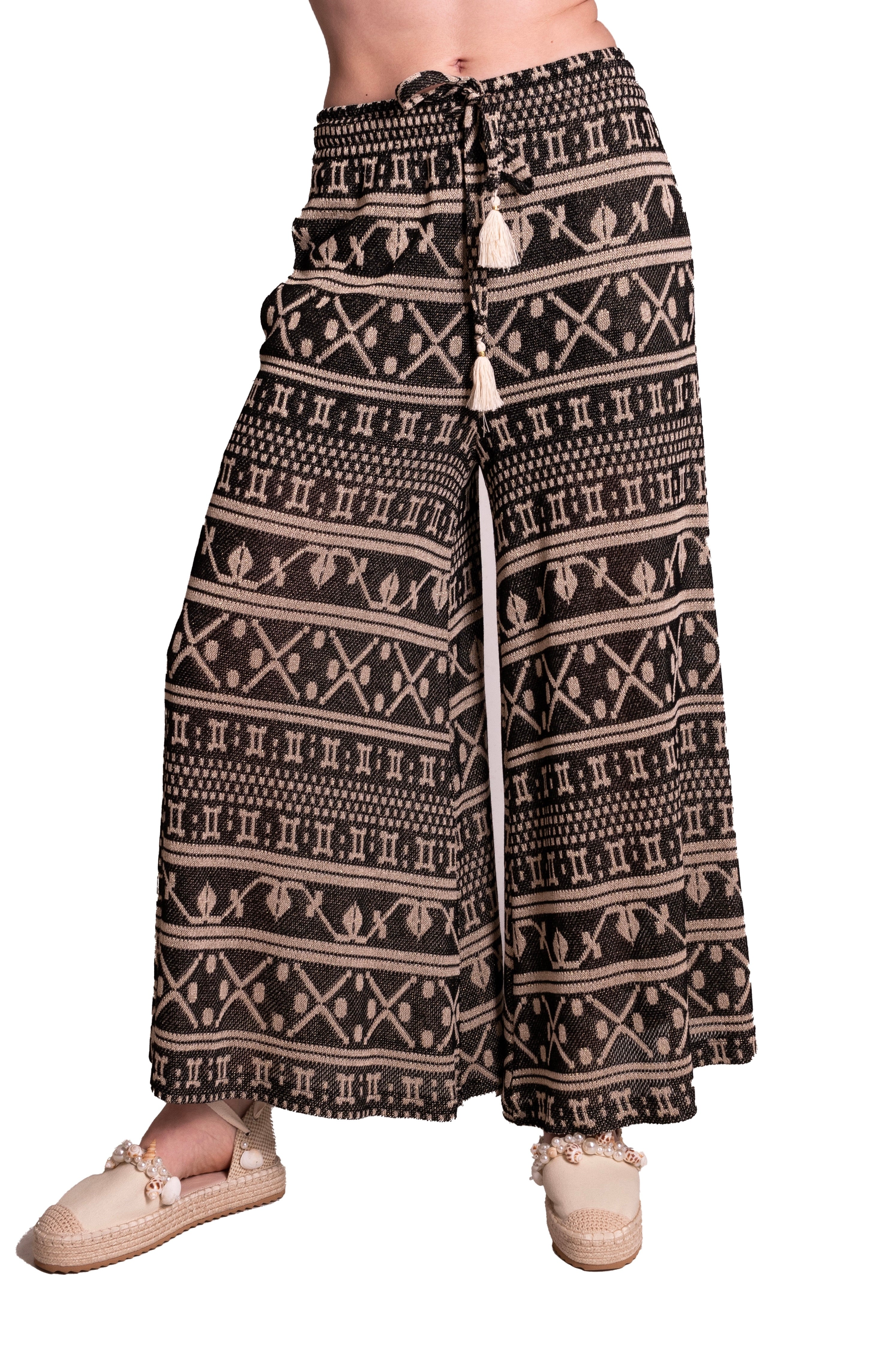 Pantaloni palazzo In Maglia jacquard ANITIE'