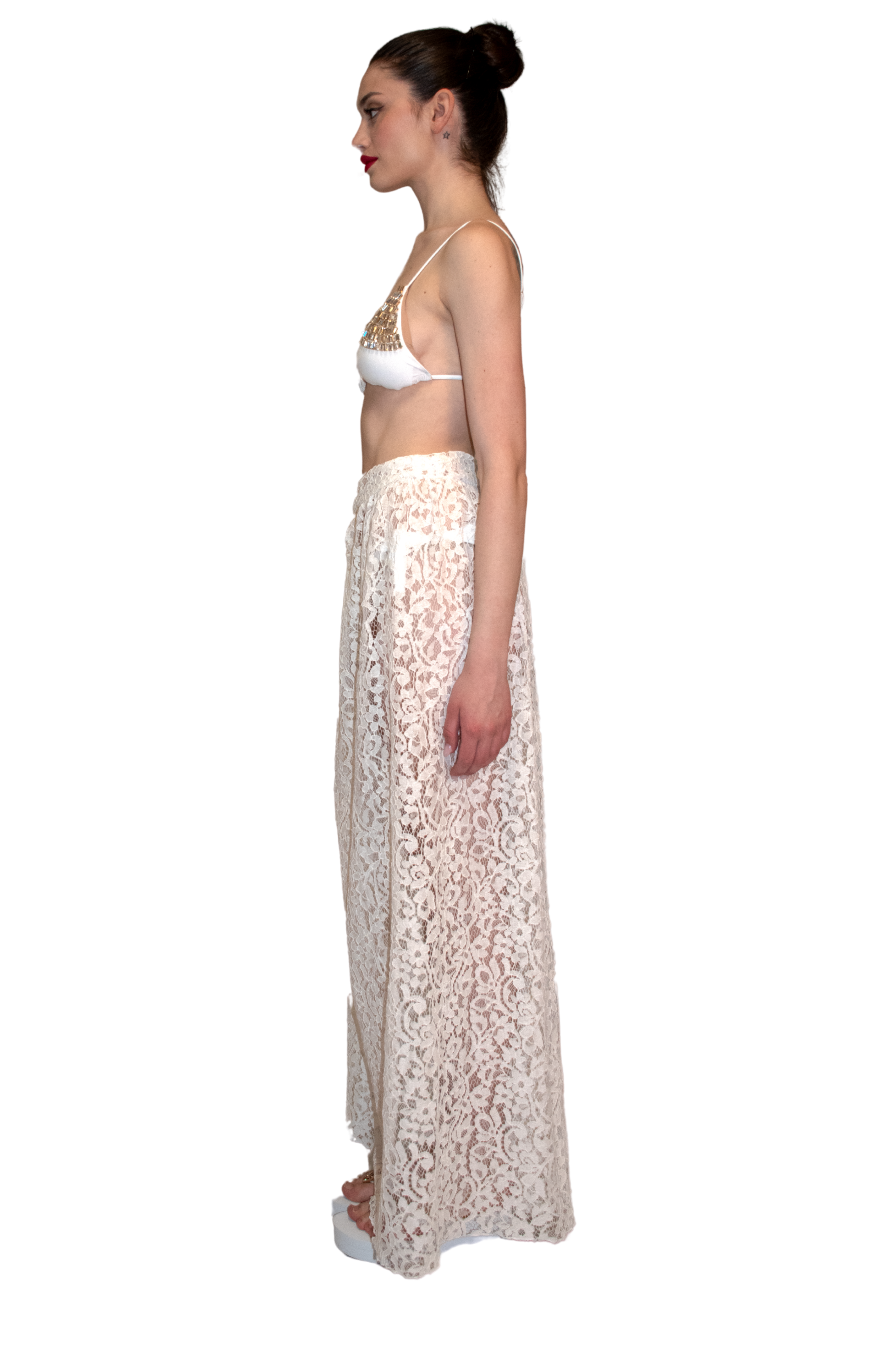 Pareo gonna in pizzo bianco ILARIA VITAGLIANO