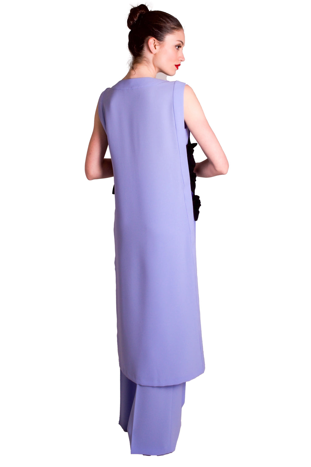 Gilet lungo in crepe grezza ALBA CONDE