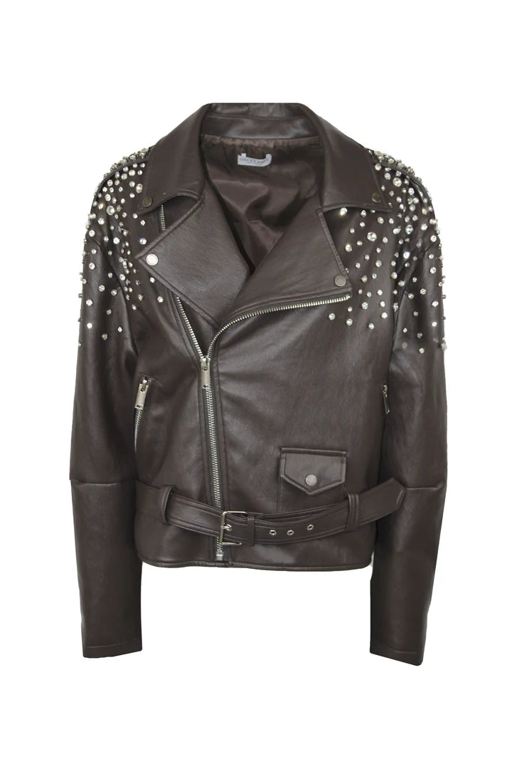 Nuova Collezione Biker in ecopelle con cristalli ricamati ODI ET AMO