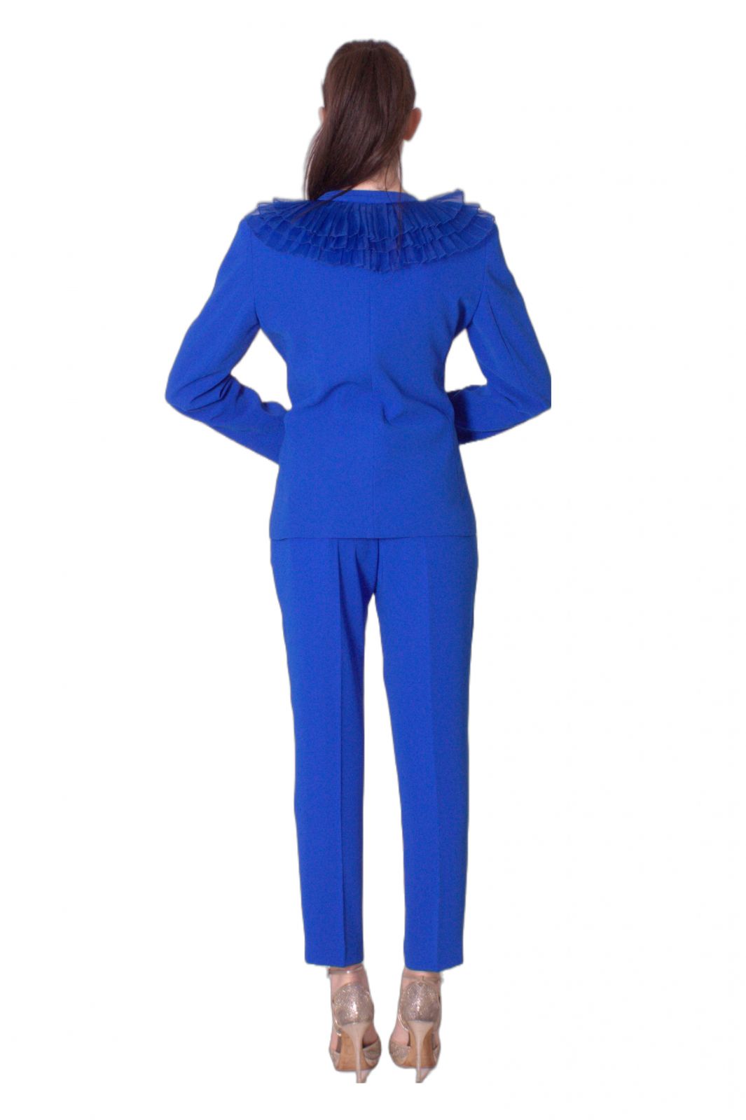 Giacca con collo di organza plissè LOVE TO LOVE Gai Mattiolo