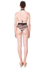 Costume bikini triangolo con slip a via alta F**K