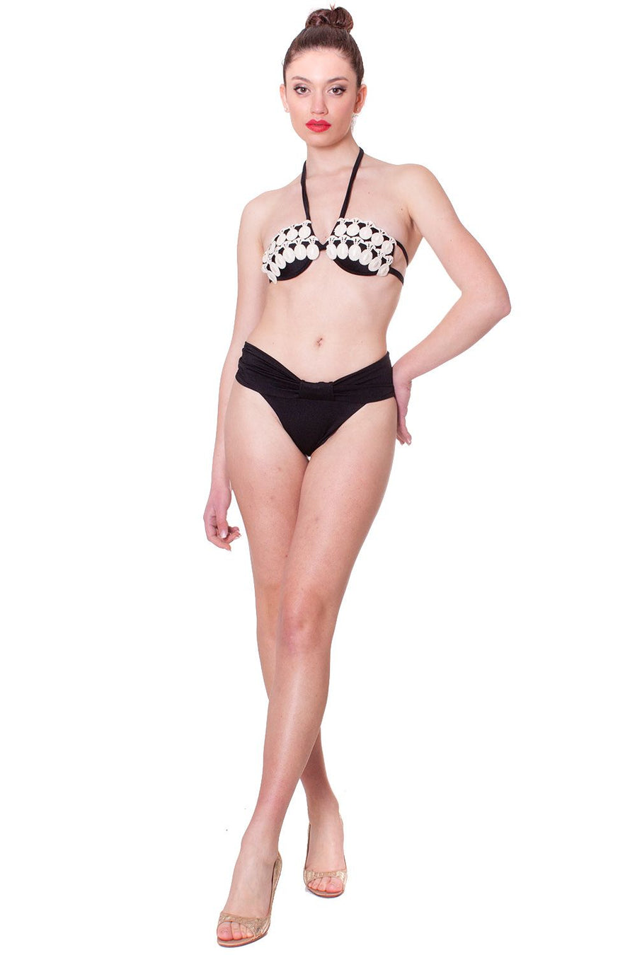 Costume Bikini In Microfibra Con Dettaglio Cammeo CLARA AESTAS