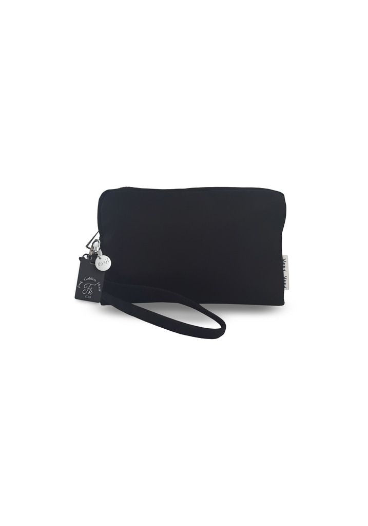 Pochette Di Nylon Con Zip nera F**K