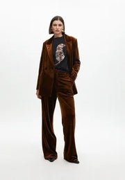 T-shirt di cotone ricamo Tigre con Paillettes LOLA CASADEMUNT