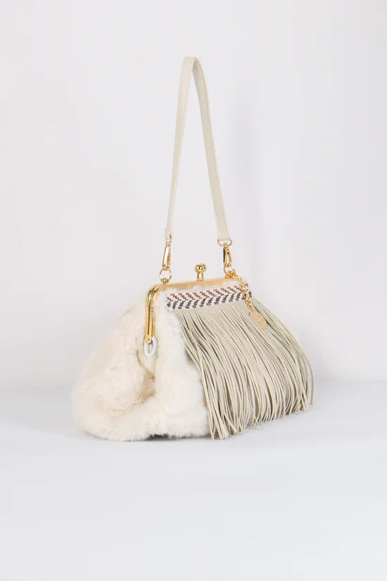 Clutch in Ecopelliccia e Frange PHO
