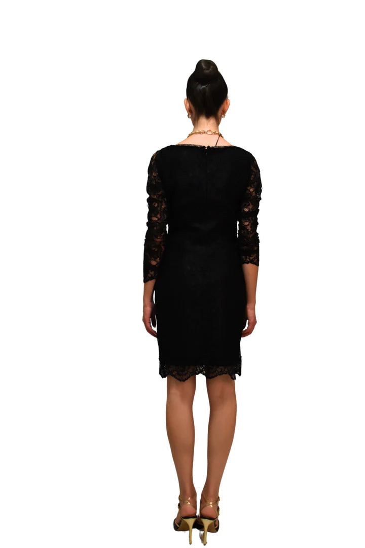 Abito Kirana In Pizzo con arriccio CHIARA BONI