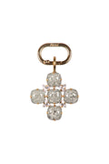 Ciondolo croce Fiore Sparkle fumè e oro ALEVA' BIJOUX