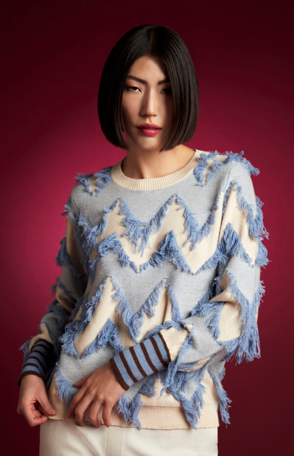 Maglia disegno frange Z.O.E.