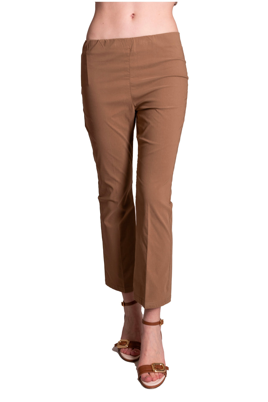 Pantaloni a trombetta in cotone stretch Z.O.E.