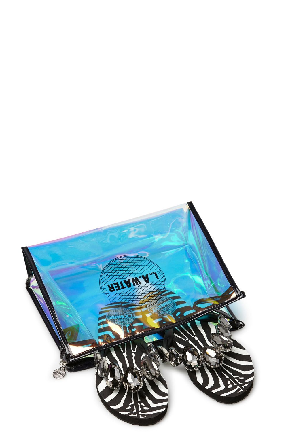 Ciabattine infradito di gomma zebrate 1,5mm L.A.WATER