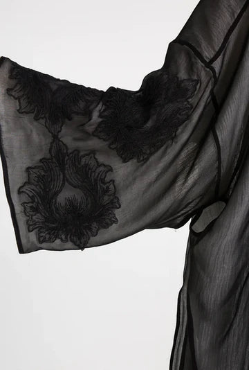 Giacca Kimono Doppiata Con Ricami MAURIZIO